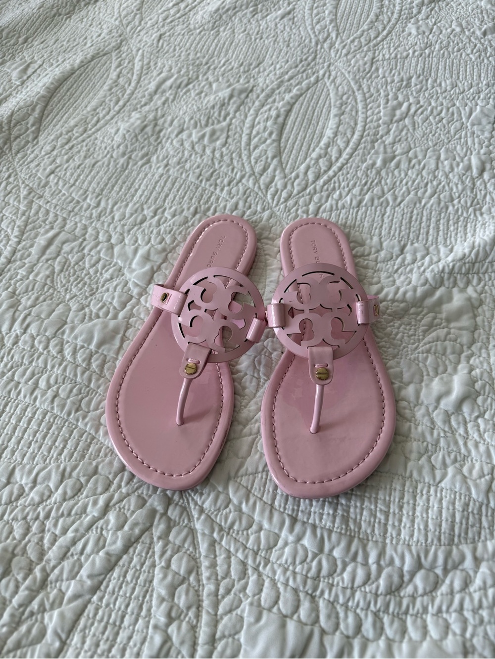 Tory Burch light pink millar Sandals